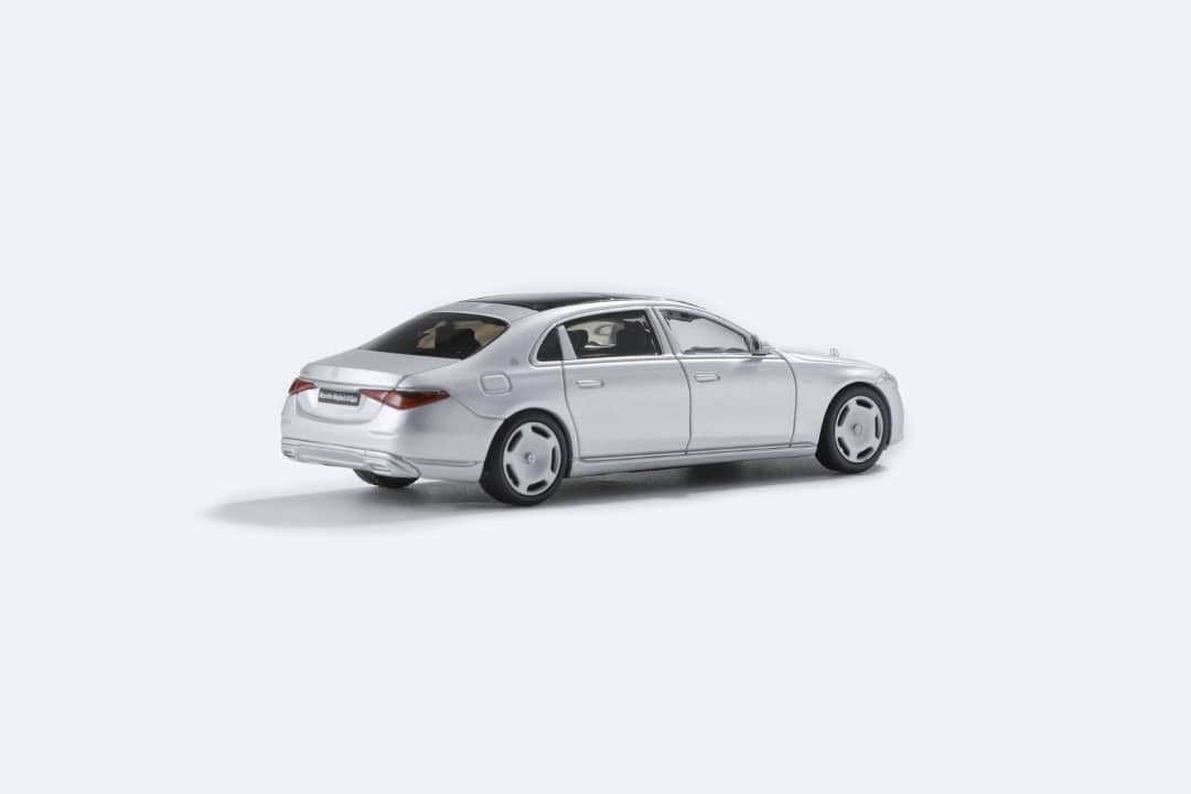 AR BOX 2021 Mercedes-Benz Maybach W223 Matte Silver 1:64