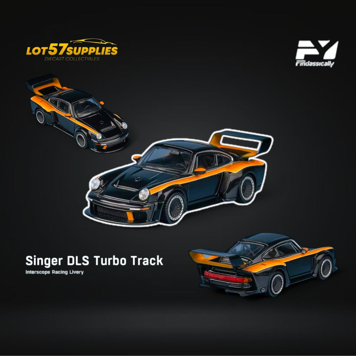 (Pre-Order) Findclassically Singer DLS Turbo Black Pearl 1:64