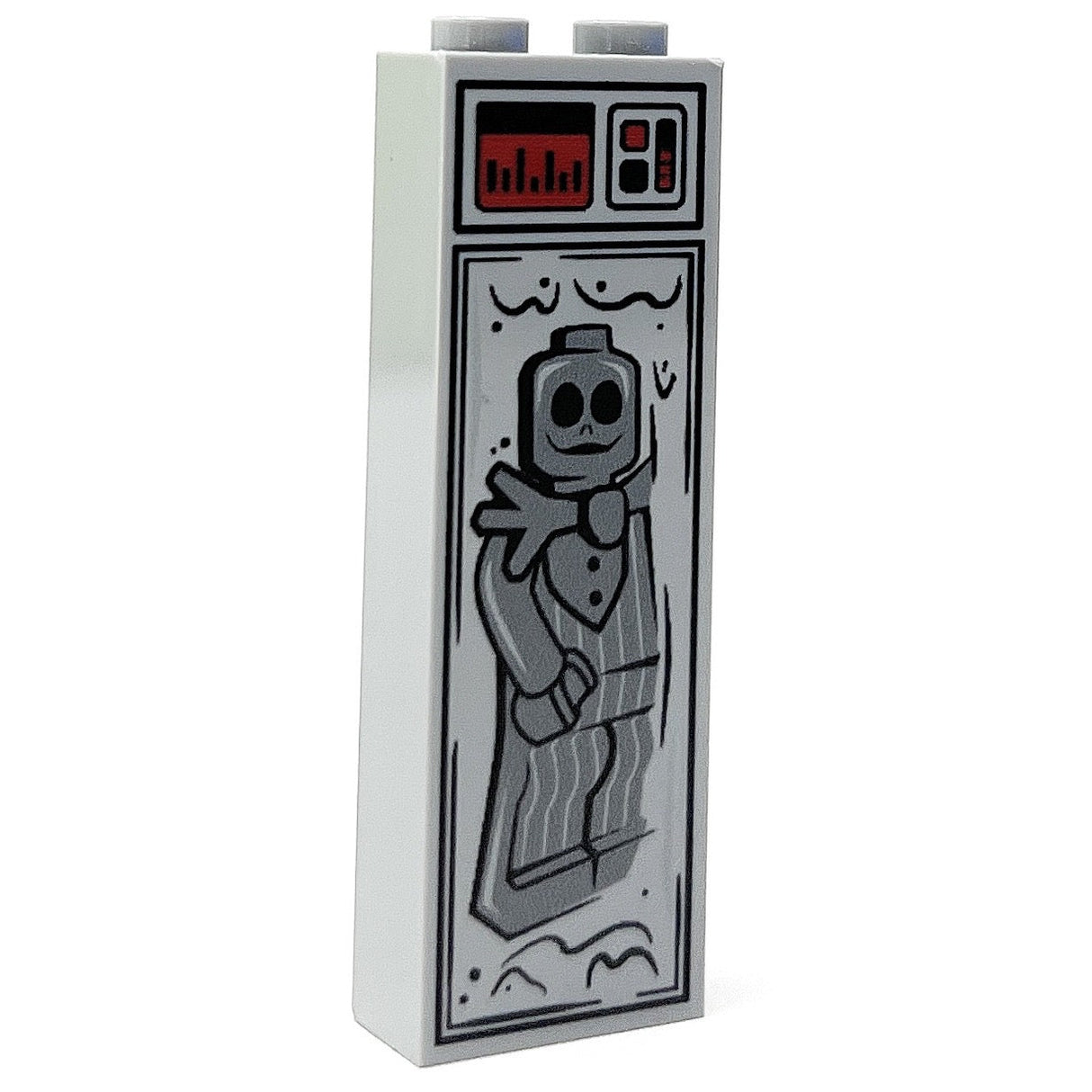 Bone Daddy (Halloween) in Carbonite (1x2x5 Brick) made using LEGO parts - B3 Customs