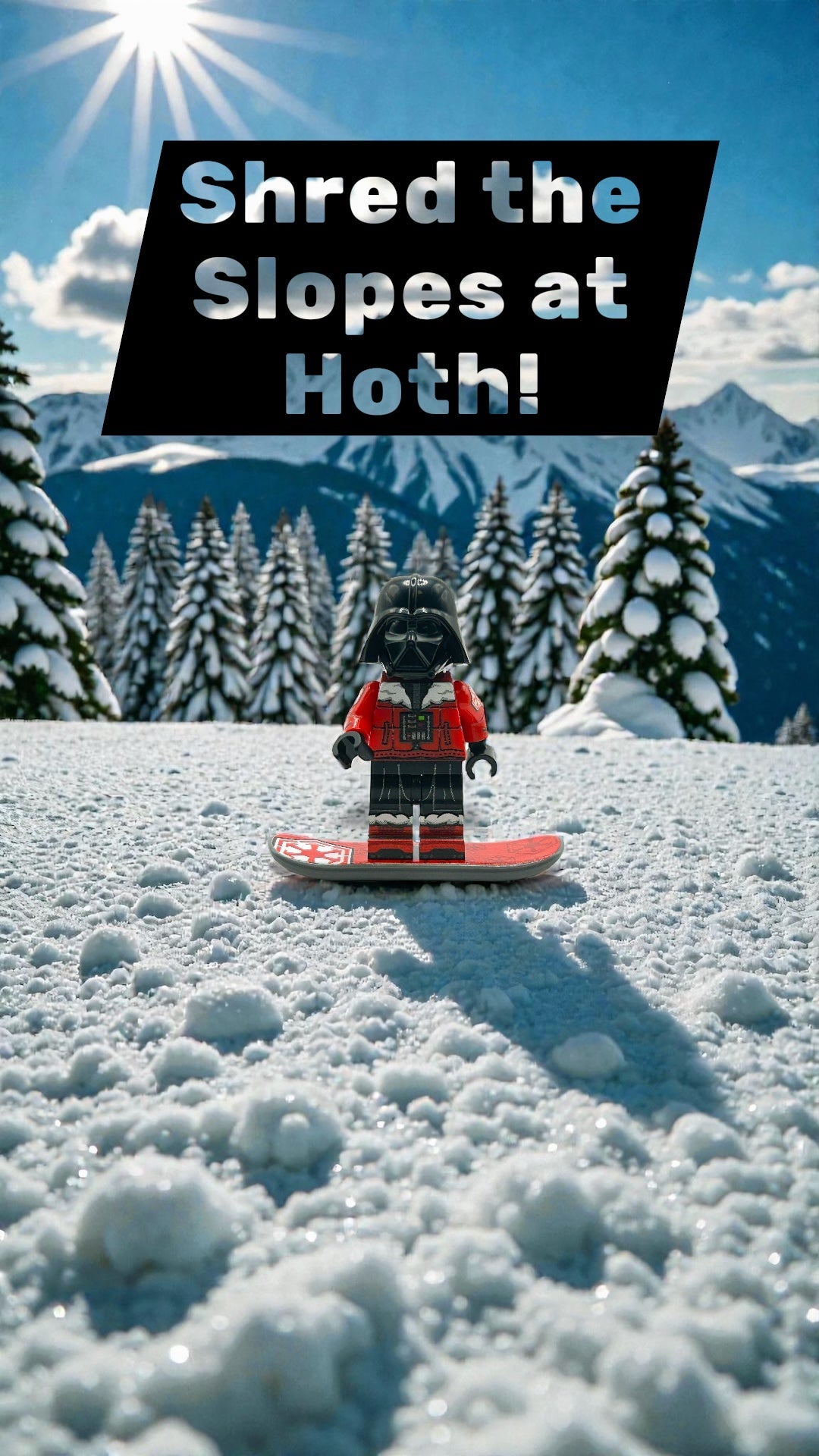 Snowboarding Vader Minifig