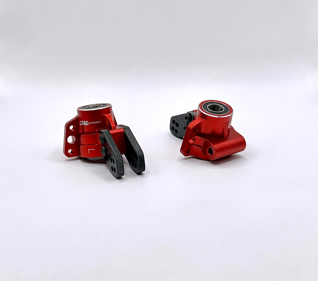 Ironman IRMARM1601 Aluminum Arrma Wide Red Rear Hubs replaces Arrma part AR330404