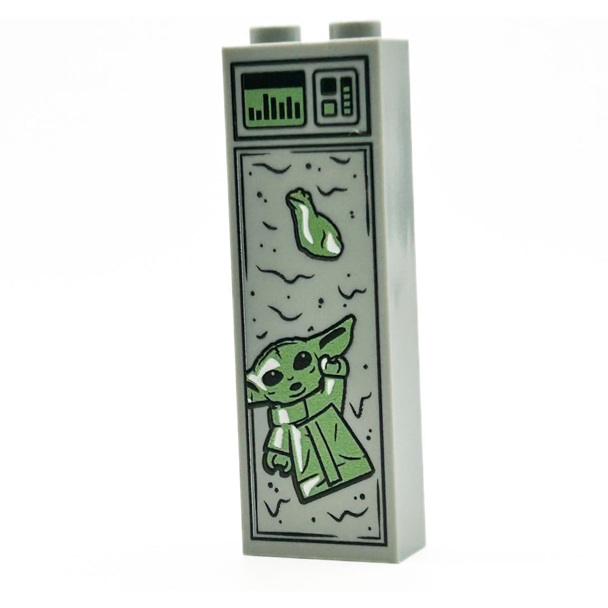 Baby Yoda in Carbonite (1x2x5 Brick)
