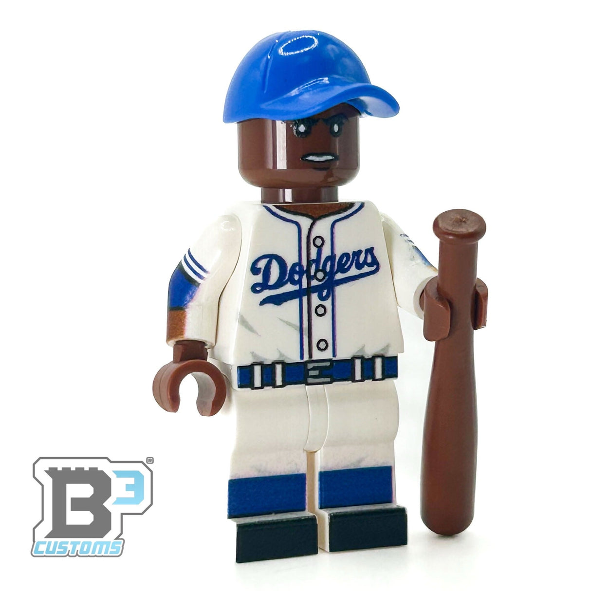 #42 Robinson Brookyln Baseball Player Minifig - B3 Customs