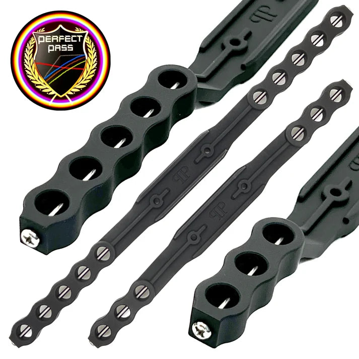 Perfect Pass Aluminum Body Mounts for Arrma Infraction & 1/7 GT (Professional Extended Version) Black