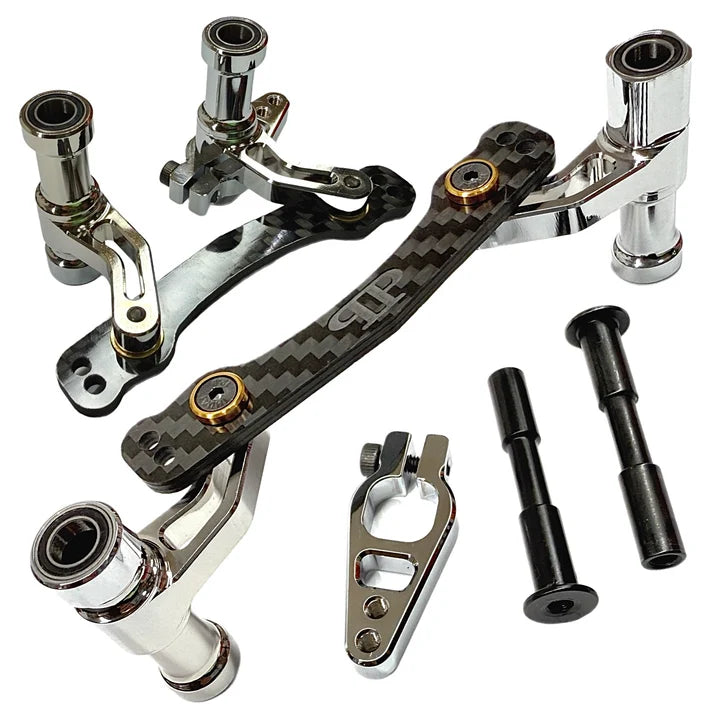 Perfect Pass 7075 Aluminum & Carbon Fiber Steering Assembly for Arrma 6S / 1/7 (Kraton, Limitless, Infraction)
