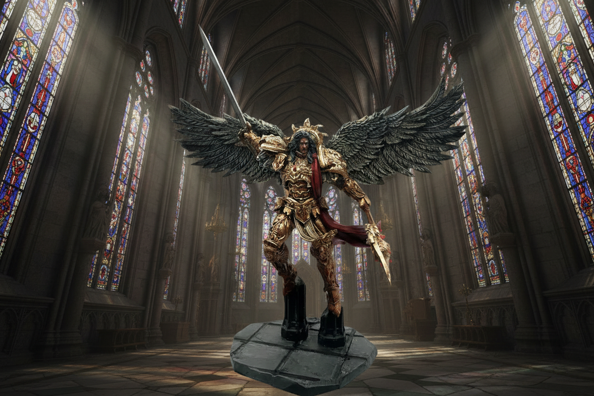 3D Printed Angel of Glory by 3DArtGuy Miniatures