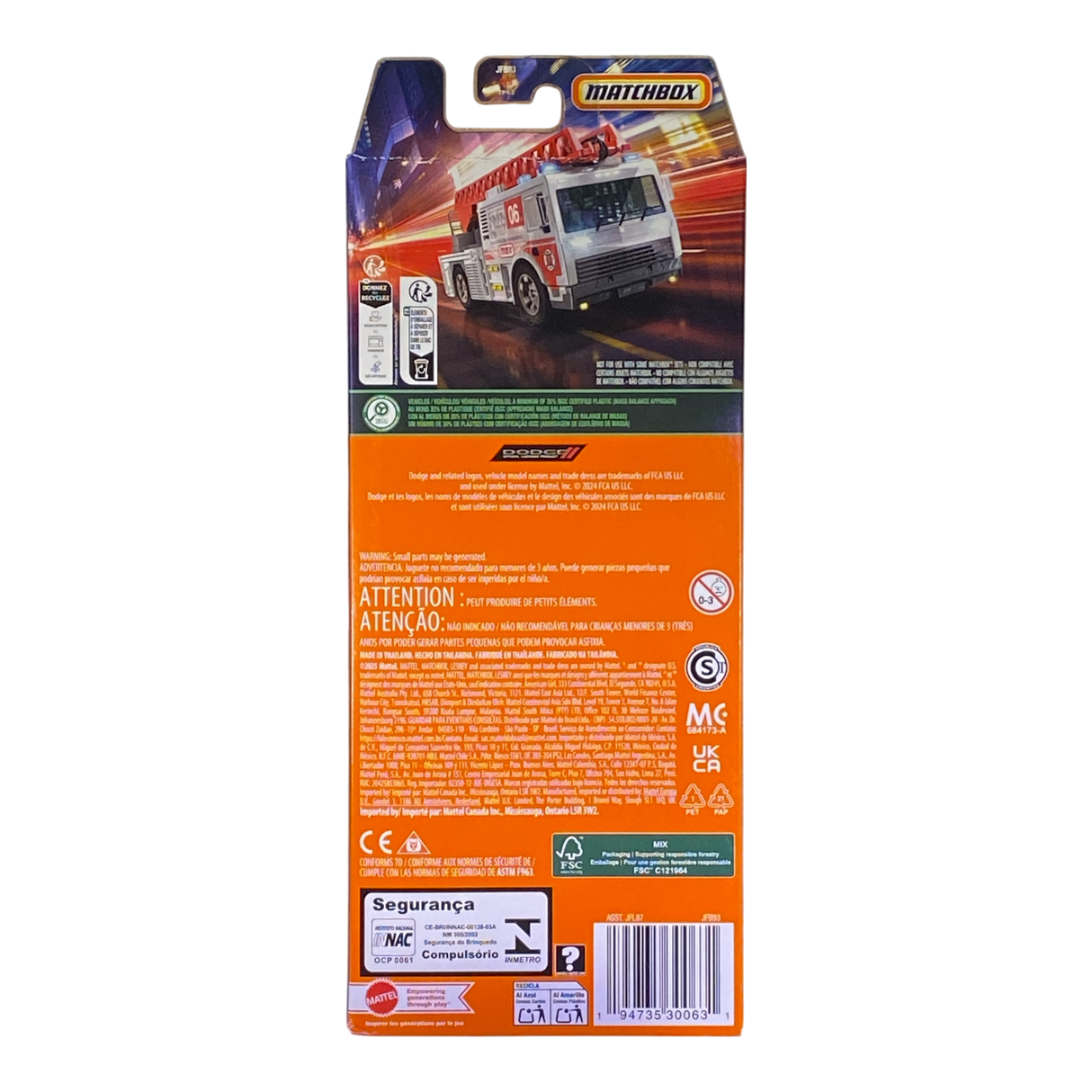 Matchbox 5 Packs - MBX Rescue V