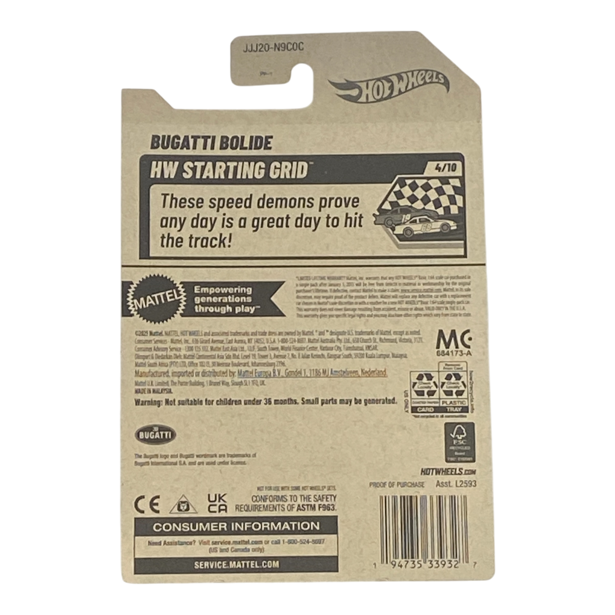 Hot Wheels Bugatti Bolide | HW Starting Grid Series 4/10
