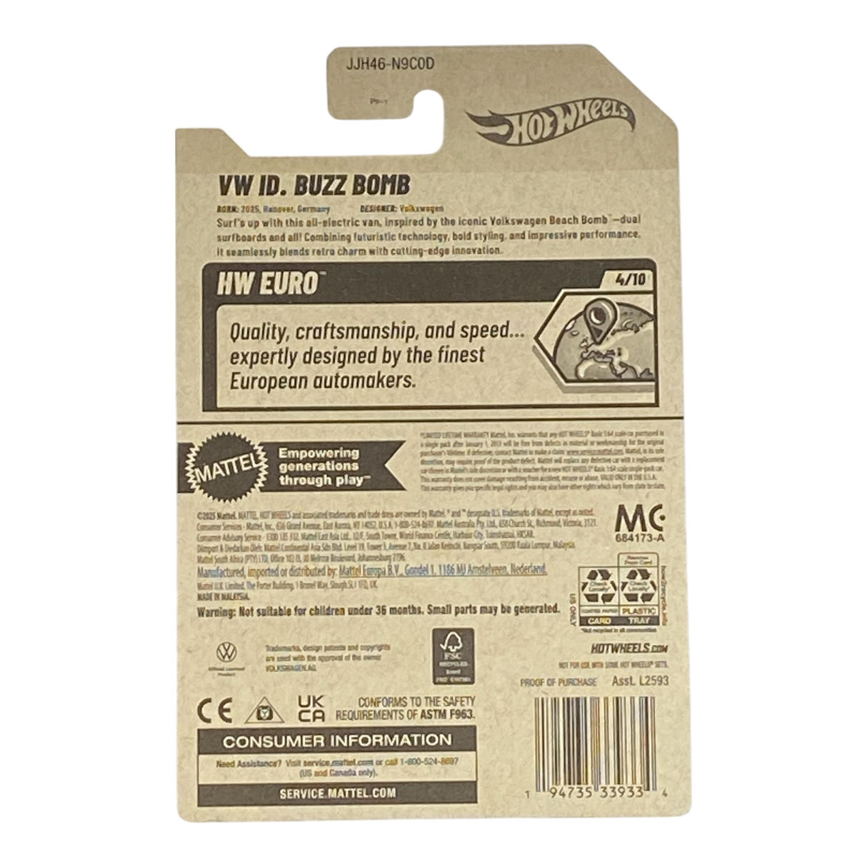 Hot Wheels VW ID. Buzz Bomb - HW Euro Series 4/10