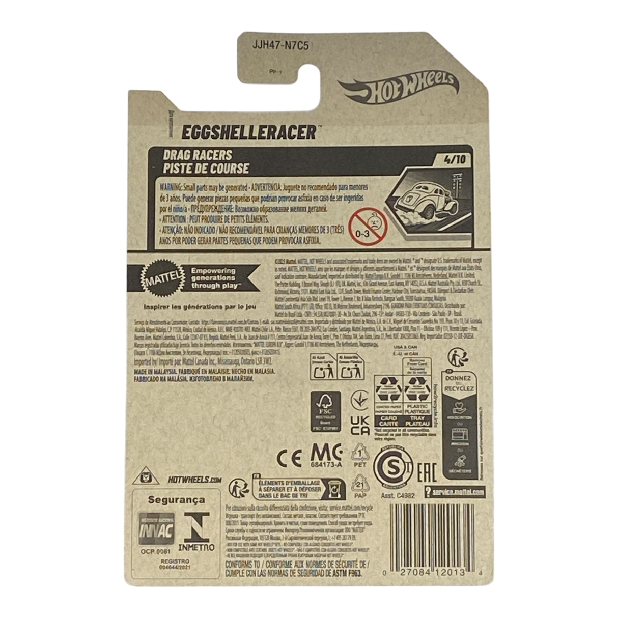 Hot Wheels EggShelleRacer - Drag Racers / Piste De Course Series 4/10