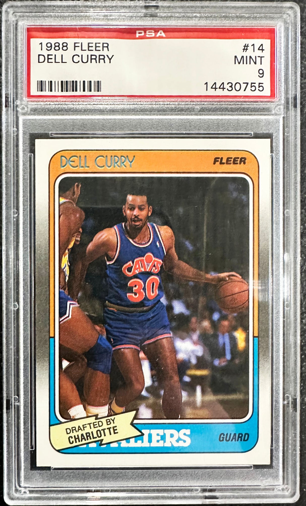 1988 FLEER DELL CURRY #14 - PSA 9 ROOKIE CARD