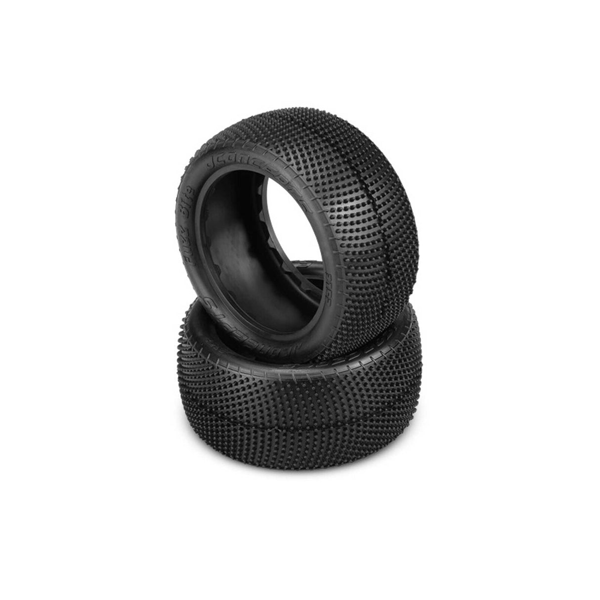 JCONCEPTS 3152-010 1/10 Fuzz Bite LP 2.2” Rear Buggy Tires and Inserts, Pink Compound (2)