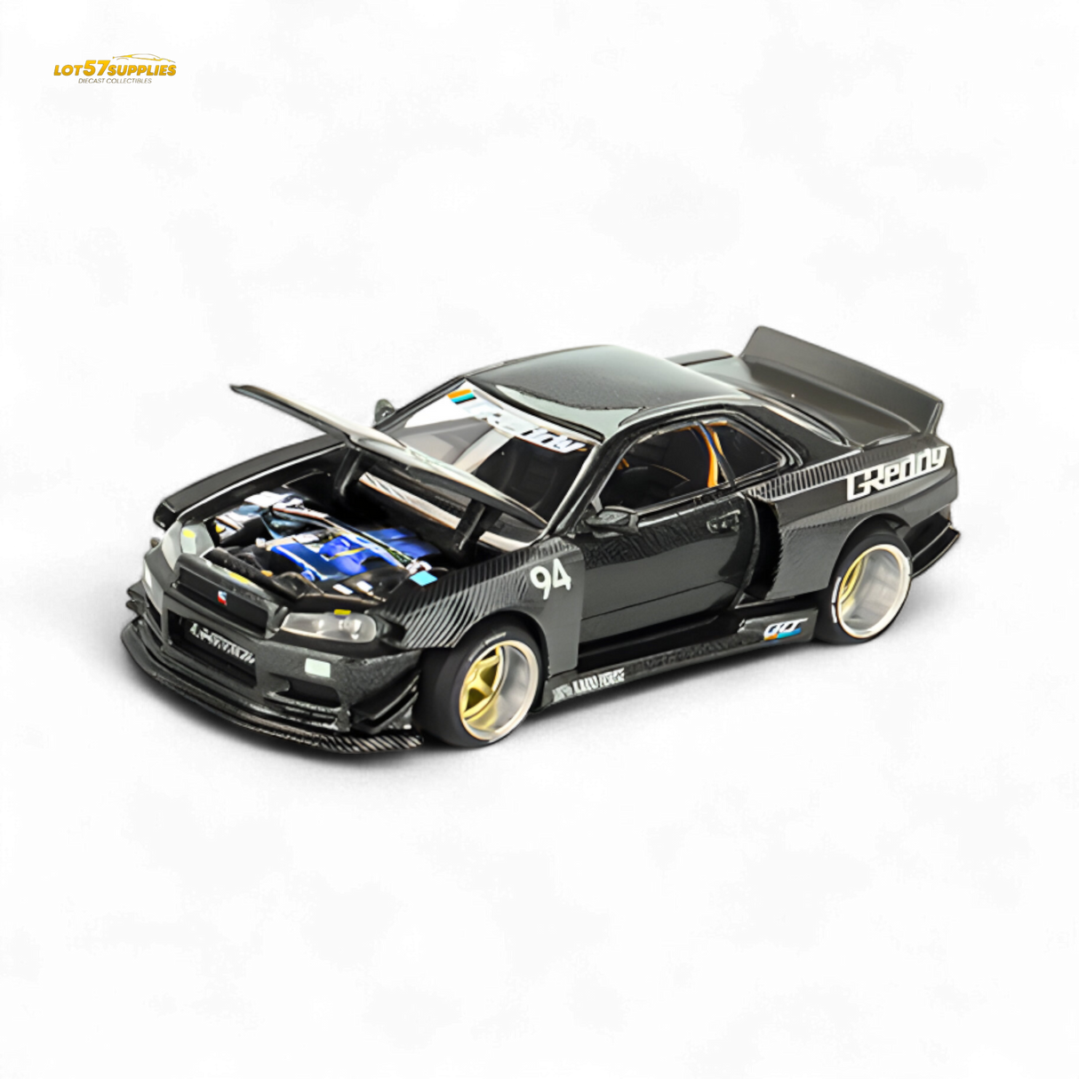 (Pre-Order) Kaido House x Mini GT Nissan Skyline GT-R R34 Kaido Works GReddy V2 1:64