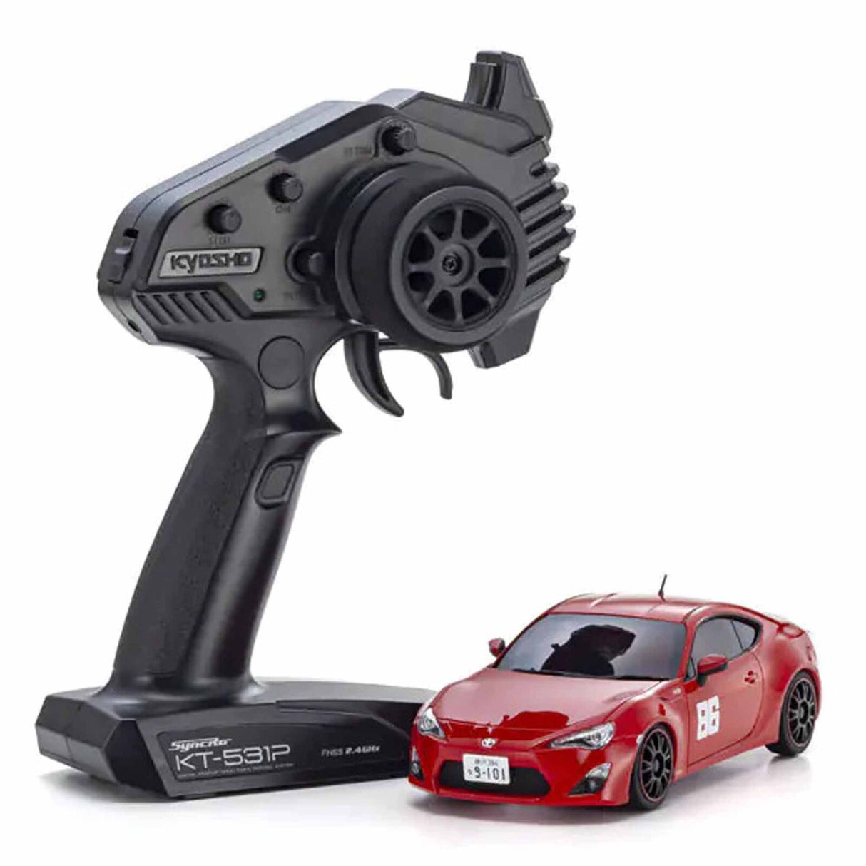 Kyosho 32650MF 1/28 Toyota 86 MF Ghost MR-020 2WD Touring Car RTR, Red