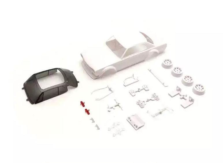 Kyosho MZN222 Mini-Z Skyline GT-R KPGC10 Racing 1972 White Body Set AWD Wheels