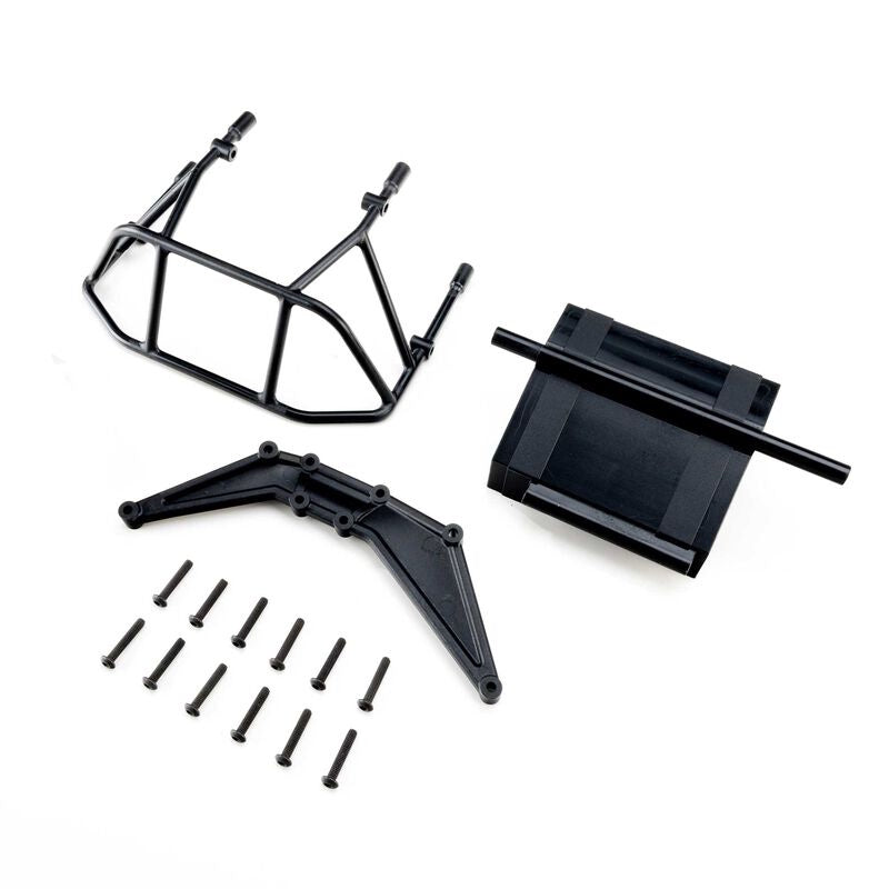 Losi Rear Bumper Set Black 22S Dirt Late Model DLM LOS-4253