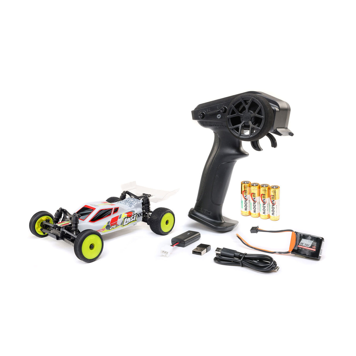LOSI LOS00007T1 1/24 Micro-B 2WD Buggy RTR, White
