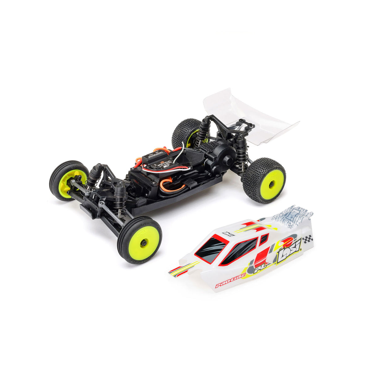 LOSI LOS00007T1 1/24 Micro-B 2WD Buggy RTR, White