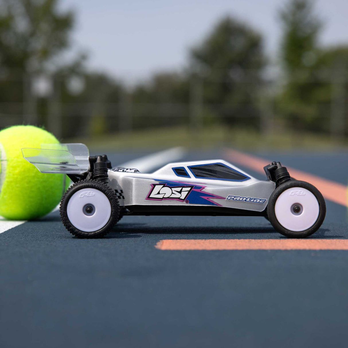 LOSI LOS00007T2 1/24 Micro-B 2WD Buggy RTR, Silver