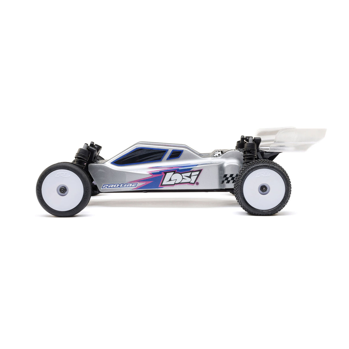 LOSI LOS00007T2 1/24 Micro-B 2WD Buggy RTR, Silver