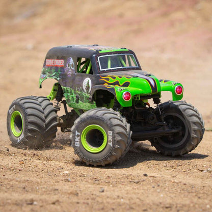 LOSI LOS01026T1 1/18 Mini LMT 4X4 Brushed Monster Truck RTR, Grave Digger