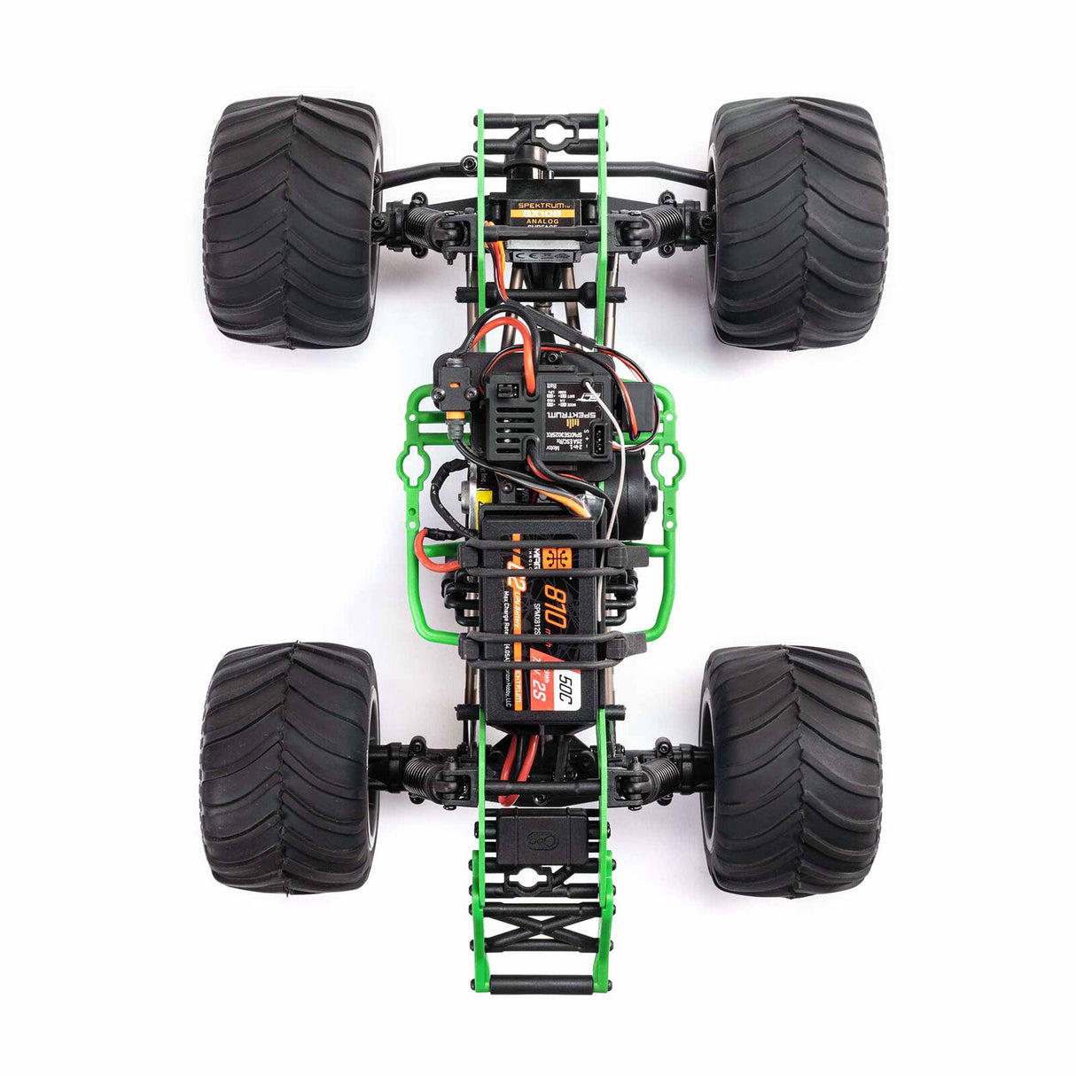 LOSI LOS01026T1 1/18 Mini LMT 4X4 Brushed Monster Truck RTR, Grave Digger
