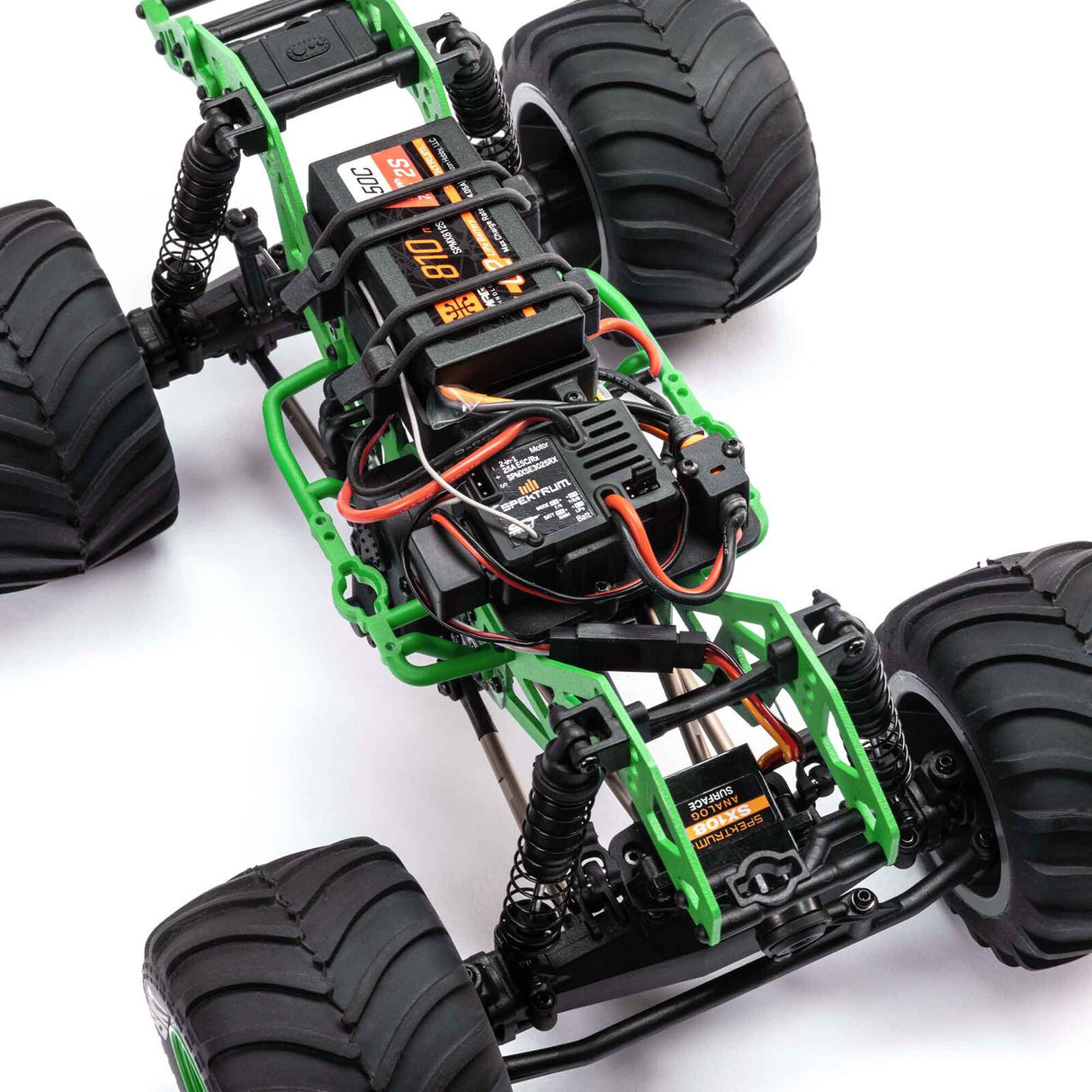 LOSI LOS01026T1 1/18 Mini LMT 4X4 Brushed Monster Truck RTR, Grave Digger