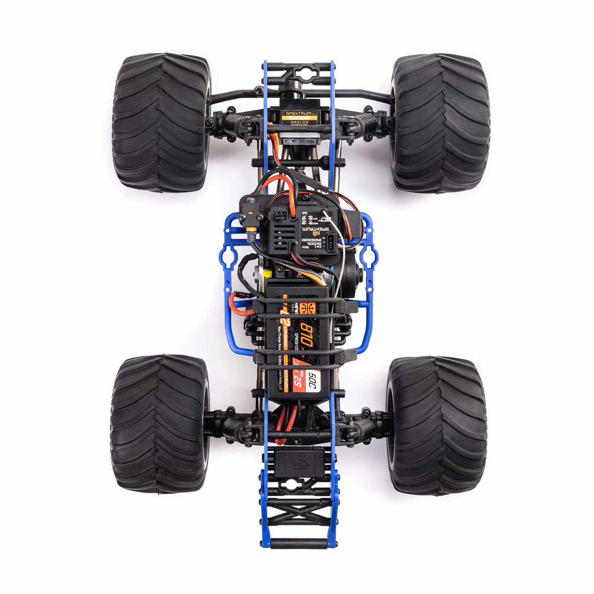 LOSI LOS01026T2 1/18 Mini LMT 4X4 Brushed Monster Truck RTR, Grave Digger
