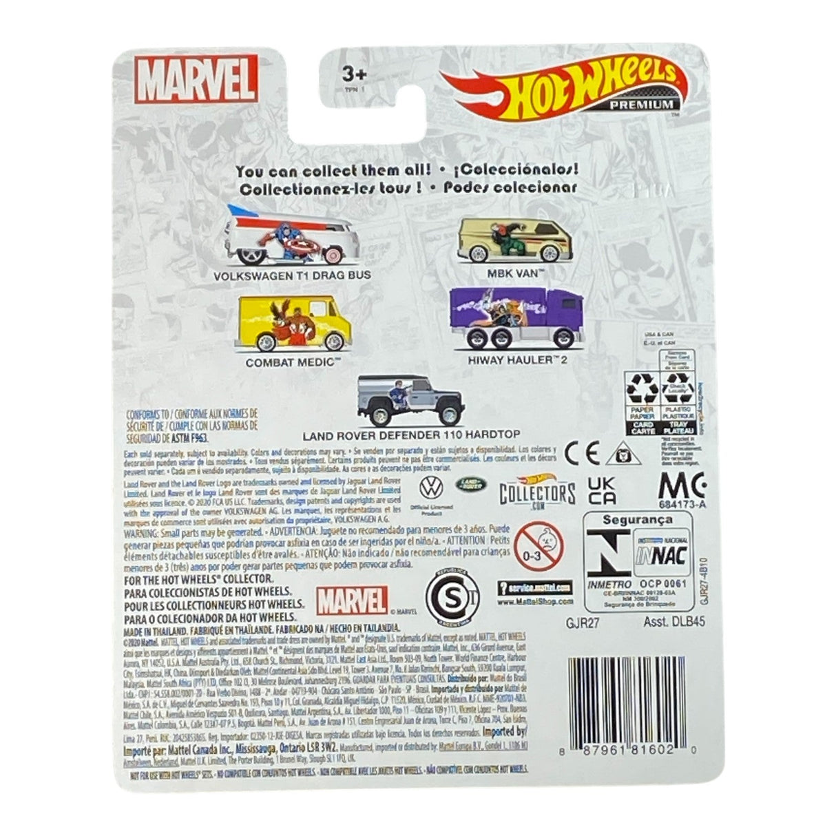 Hot Wheels Land Rover Defender 110 Hard Top - Premium Mavel Series 5/5