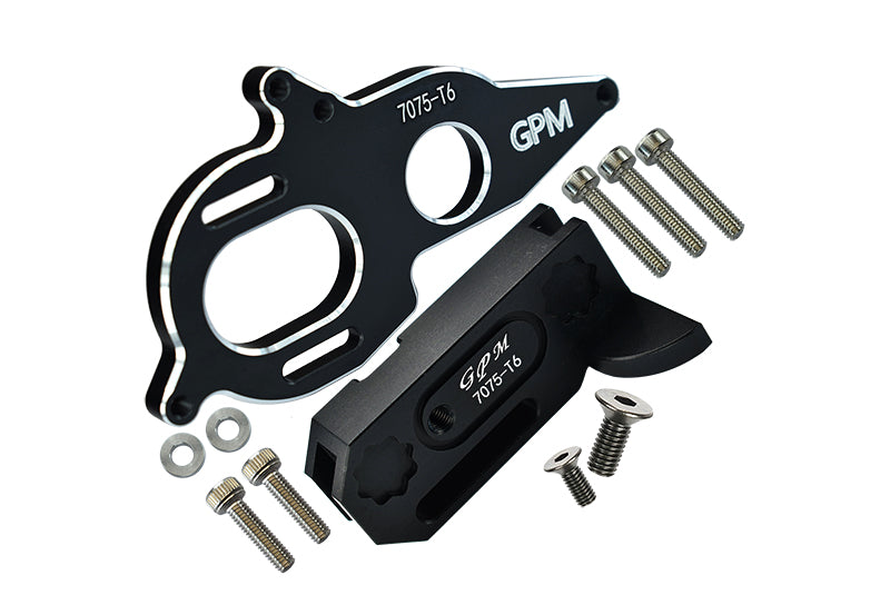 GPM RACING,ARRMA-GRANITE KRATON VORTEKS VENDETTA TYPHON BIG ROCK INFRACTION ALUMINUM 7075-T6 CENTER GEARBOX SUPPORT AND MOTOR HEATSINK PLATE MAG018