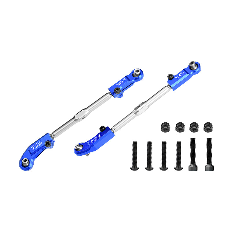 GPM RACING,ARRMA-NOTORIOUS OUTCAST KRATON ALUMINUM 7075-T6+STAINLESS STEEL ADJUSTABLE FRONT STEERING TIE ROD MAK162SN