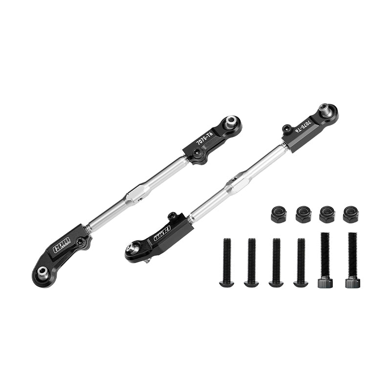 GPM RACING,ARRMA-NOTORIOUS OUTCAST KRATON ALUMINUM 7075-T6+STAINLESS STEEL ADJUSTABLE FRONT STEERING TIE ROD MAK162SN