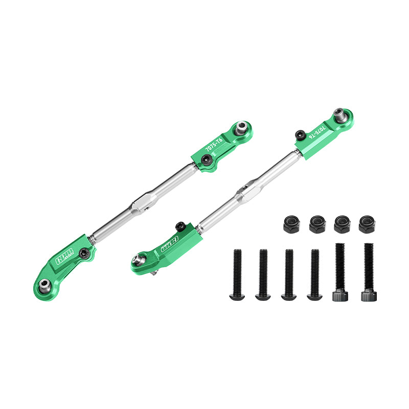GPM RACING,ARRMA-NOTORIOUS OUTCAST KRATON ALUMINUM 7075-T6+STAINLESS STEEL ADJUSTABLE FRONT STEERING TIE ROD MAK162SN