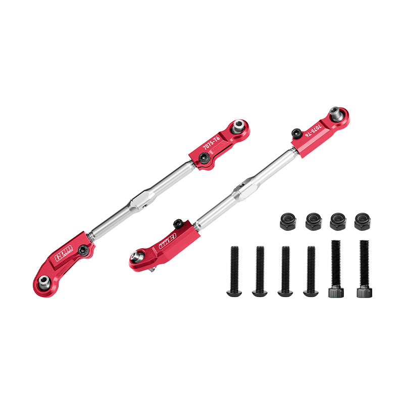 GPM RACING,ARRMA-NOTORIOUS OUTCAST KRATON ALUMINUM 7075-T6+STAINLESS STEEL ADJUSTABLE FRONT STEERING TIE ROD MAK162SN