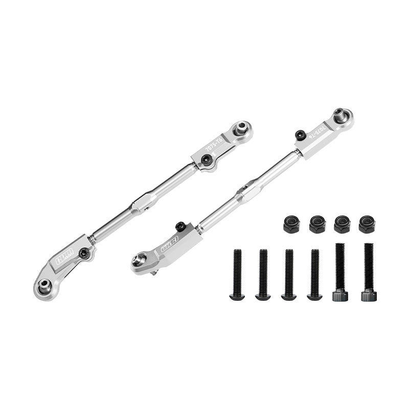 GPM RACING,ARRMA-NOTORIOUS OUTCAST KRATON ALUMINUM 7075-T6+STAINLESS STEEL ADJUSTABLE FRONT STEERING TIE ROD MAK162SN