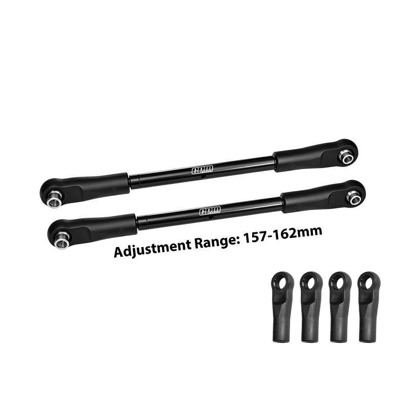 GPM RACING,ARRMA-KRATON 8S BLX MONSTER OUTCAST KRATON EXTREME BASH ROLLER 4140 CARBON STEEL ADJUSTABLE REAR UPPER TOE LINKS 157-162MM MAKX057S/V2