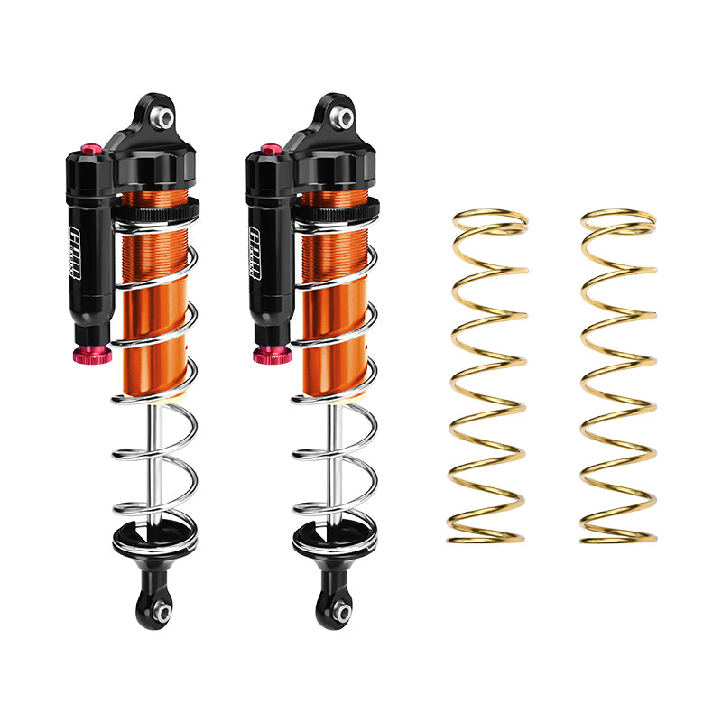 GPM RACING,ARRMA-KRATON OUTCAST ALUMINUM 6061-T6 REAR L-SHAPE PIGGY BACK (BUILT-IN PISTON SPRING) ADJUSTABLE SPRING DAMPERS 187MM MAKX187R/LA