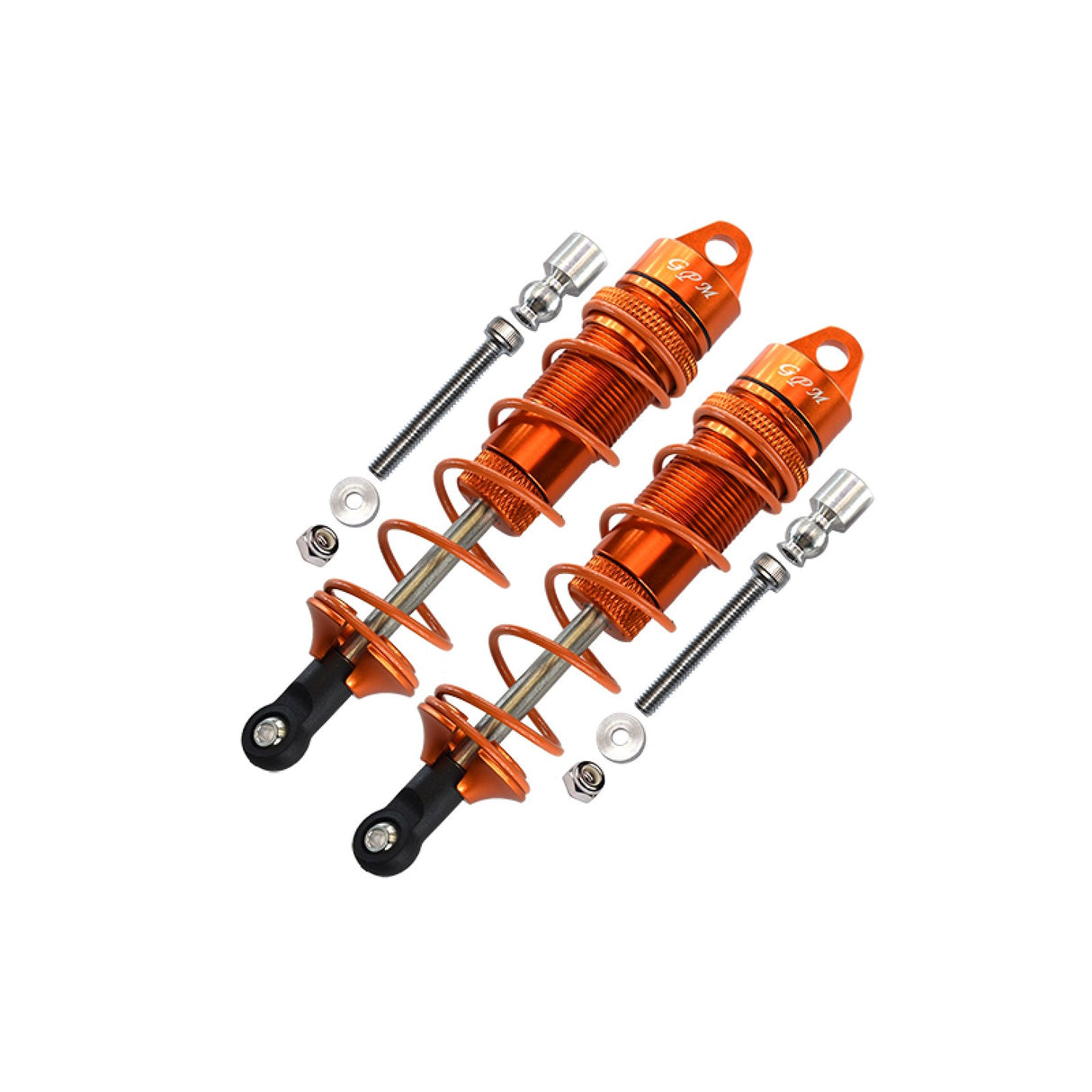 GPM RACING,ARRMA-SENTON KRATON TYPHON TALION ALUMINUM REAR ADJUSTABLE DAMPERS 110MM-10PC SET MAS110R
