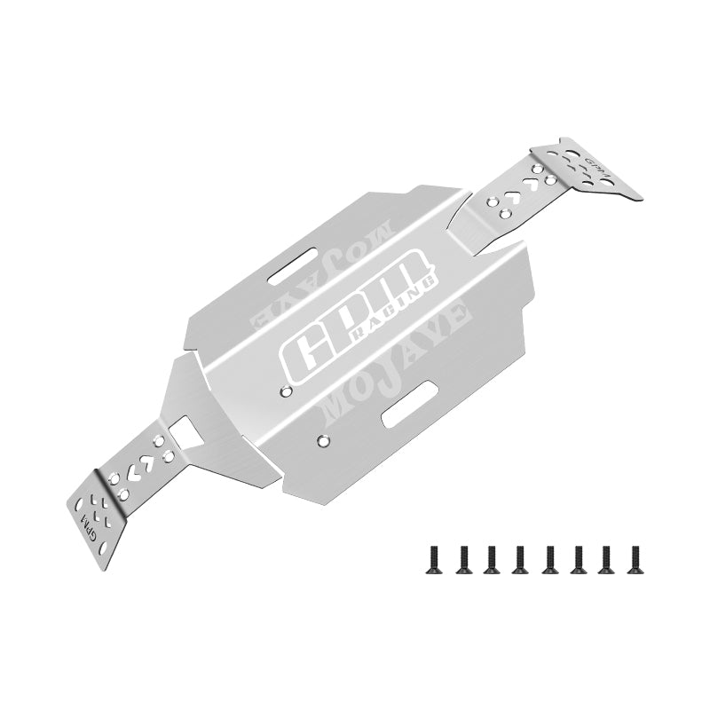 GPM RACING,ARRMA-DESERT TRUCK STAINLESS STEEL CHASSIS SKID KIT MGM333