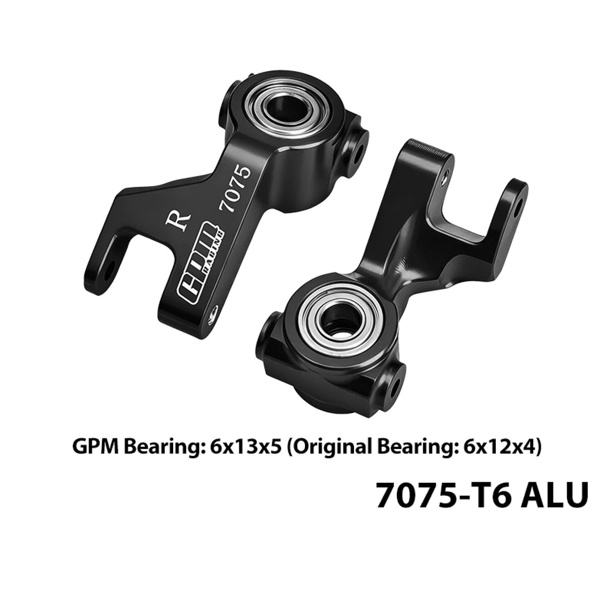 GPM RACING,ARRMA-GORGON ALUMINUM 7075 FRONT STEERING BLOCK (LARGER INNER BEARINGS) MGO021