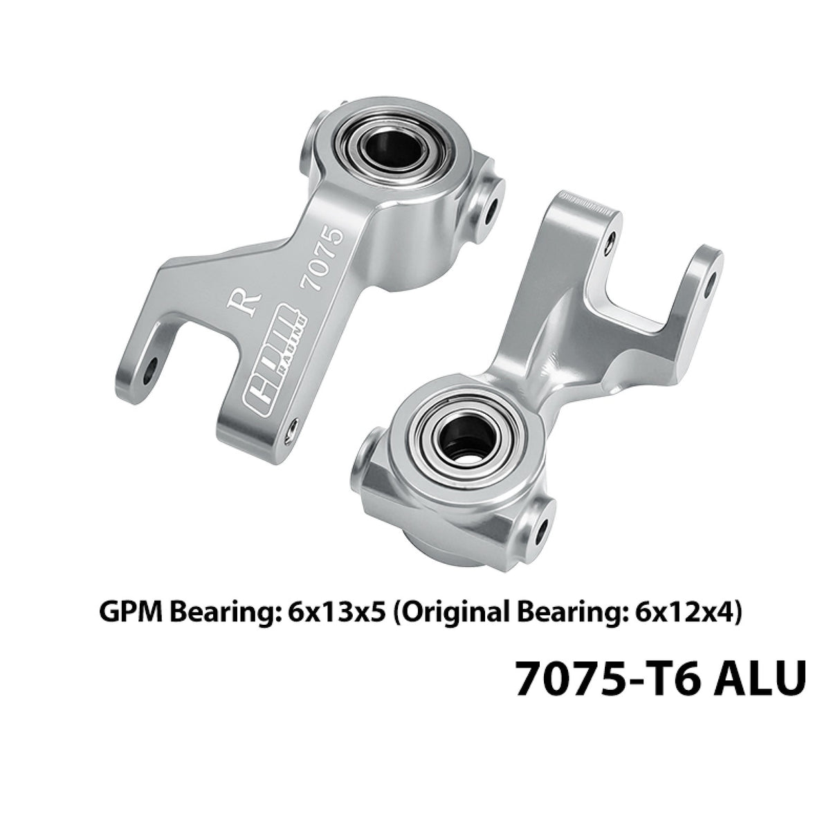 GPM RACING,ARRMA-GORGON ALUMINUM 7075 FRONT STEERING BLOCK (LARGER INNER BEARINGS) MGO021