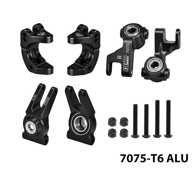 GPM RACING,ARRMA GORGON 4X2 MEGA 550 GPM RACING ALUMINUM 7075 FRONT C HUBS & FRONT STEERING BLOCK & REAR HUB (LARGER INNER BEARINGS) MGO192122