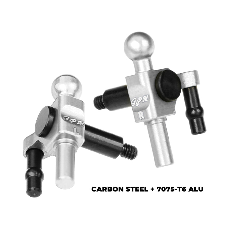 GPM RACING,KYOSHO-MINI Z MR MINI Z RWD MR 4140 CARBON STEEL & 7075 ALLOY FRONT KNUCKLE ARM MR04021