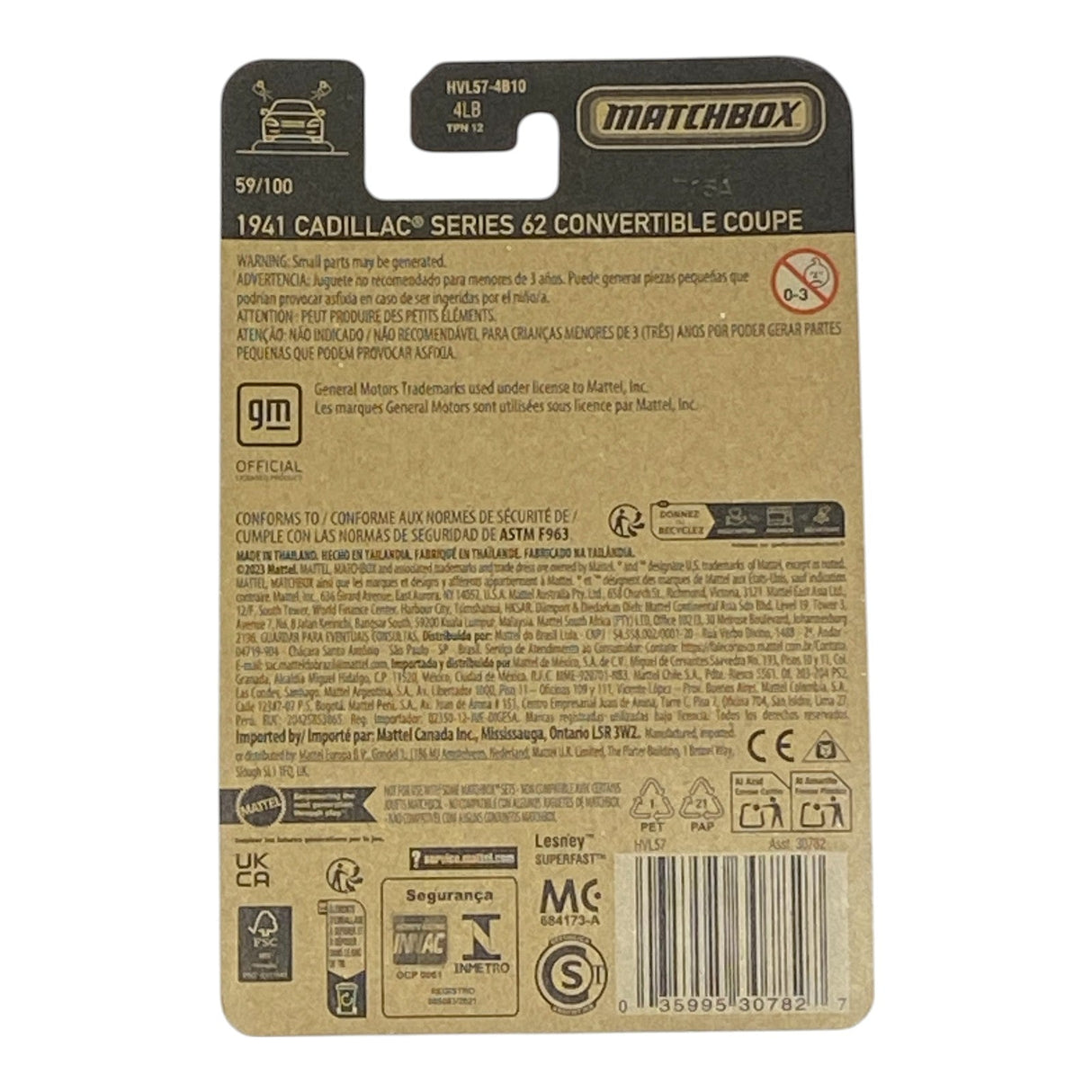 Matchbox 1941 Cadillac Series 62 Convertible Coupe - Matchbox Series 59/100