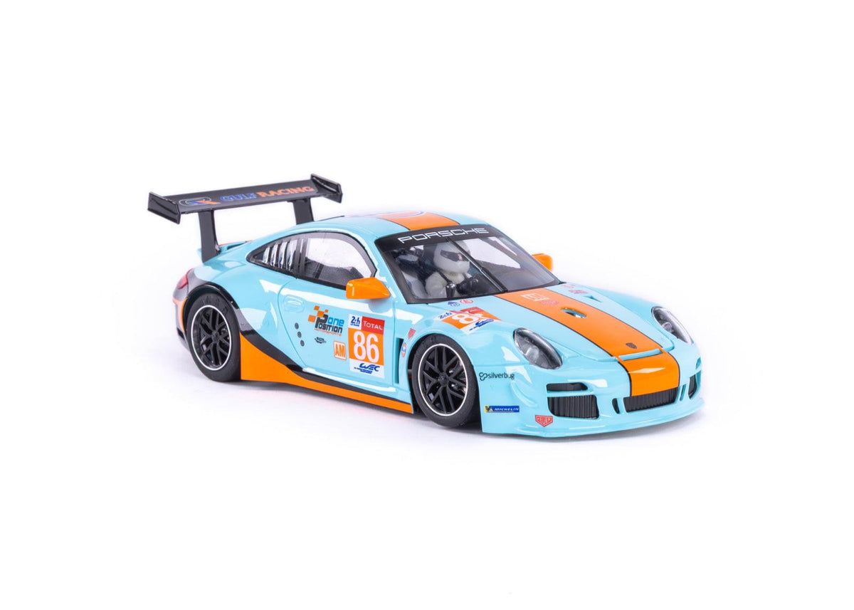 NSR Porsche 997 GT3 Gulf Le Mans 24h 2018 Sidewinder 1/32 Slot Car 0618SW