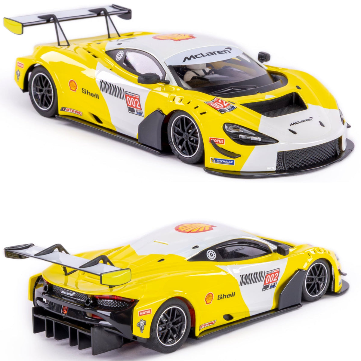 NSR McLaren 720S GT3 Marlboro Yellow 1/32 Slot Car 0633AW Anglewinder