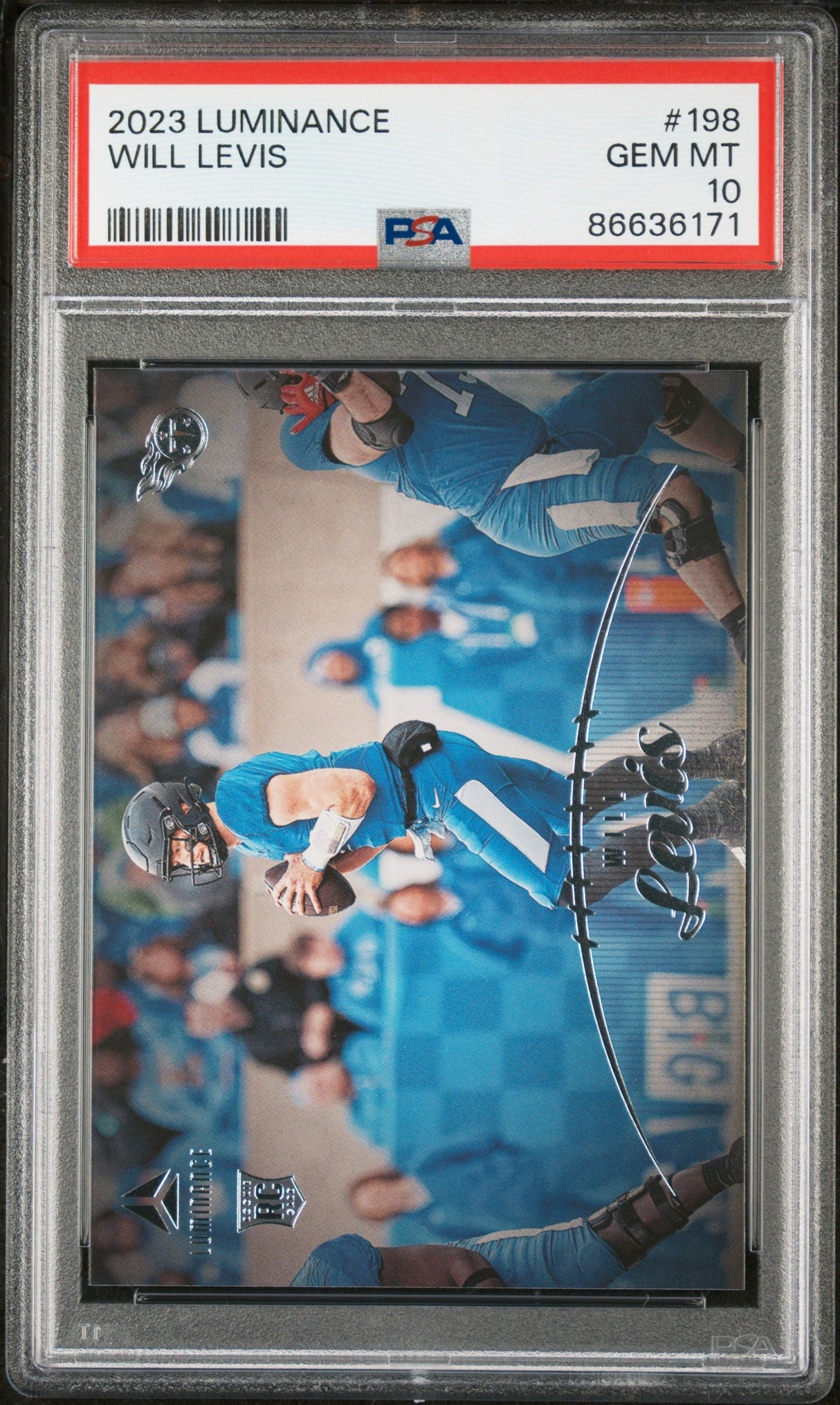 2023 PANINI LUMINANCE WILL LEVIS #198 - PSA 10 ROOKIE CARD