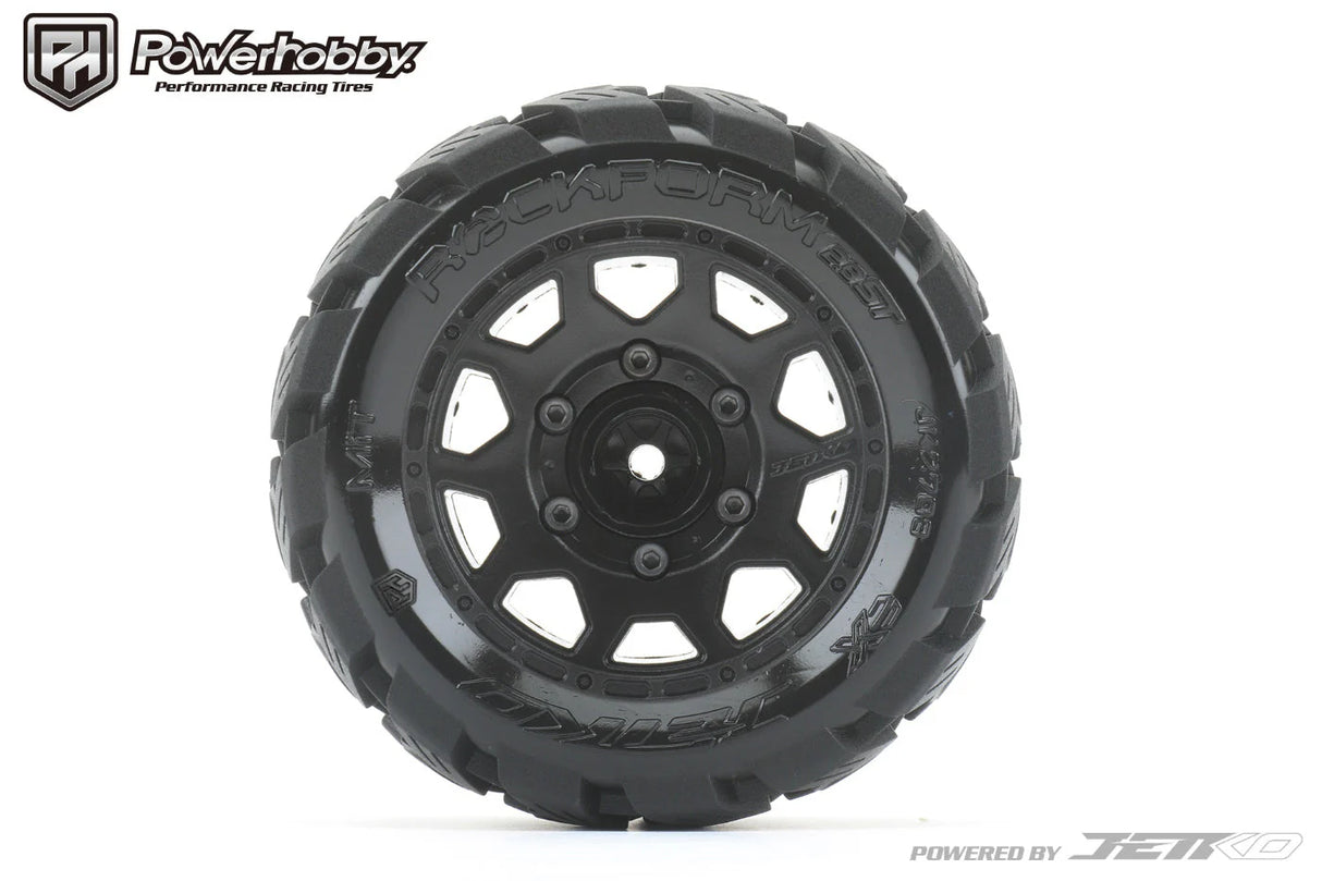Powerhobby PHB2703CBMSGN 1/10 2.8 ST RockForm Belted Tires (2) with Removable Hex Wheels