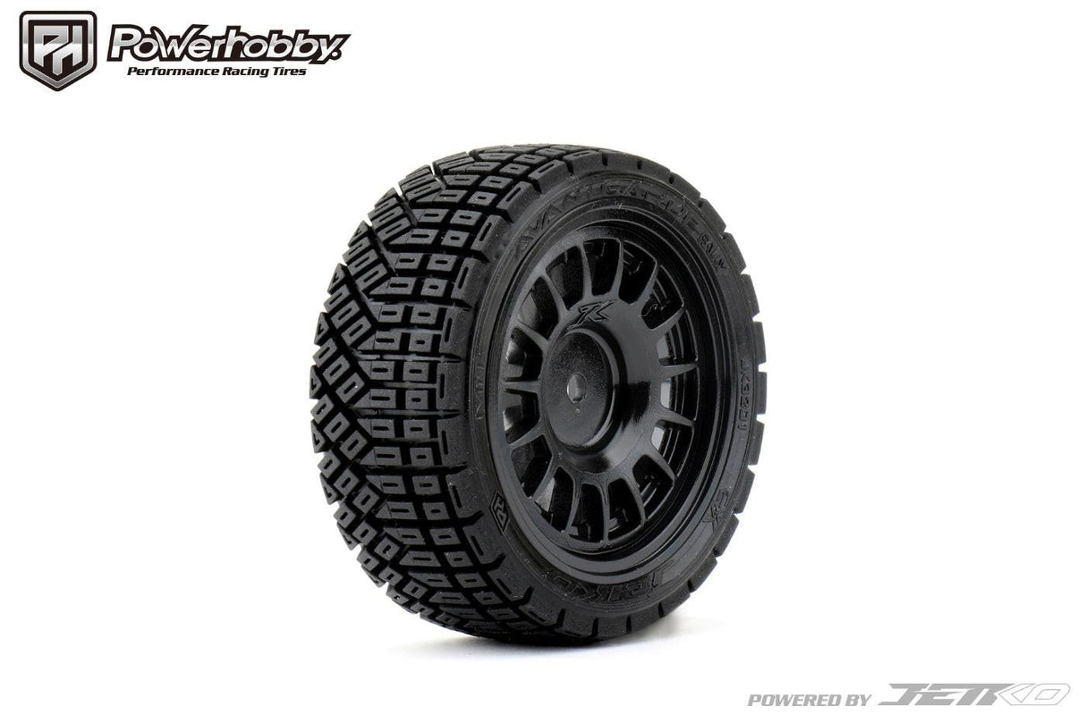 Powerhobby 1/10 Rally Car Avantgarde Mounted Tires Claw Wheels (4) 12mm HEX