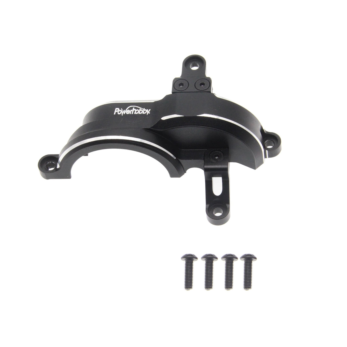 Powerhobby Aluminum Gearbox Cover Black FOR Traxxas 4-Tec Drift